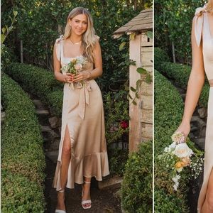 NWOT Satin Midi Dress